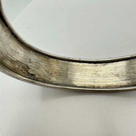 Navajo Native vintage sterling silver turquoise chip inlay cuff bracelet 28.54 - Picture 8 of 10